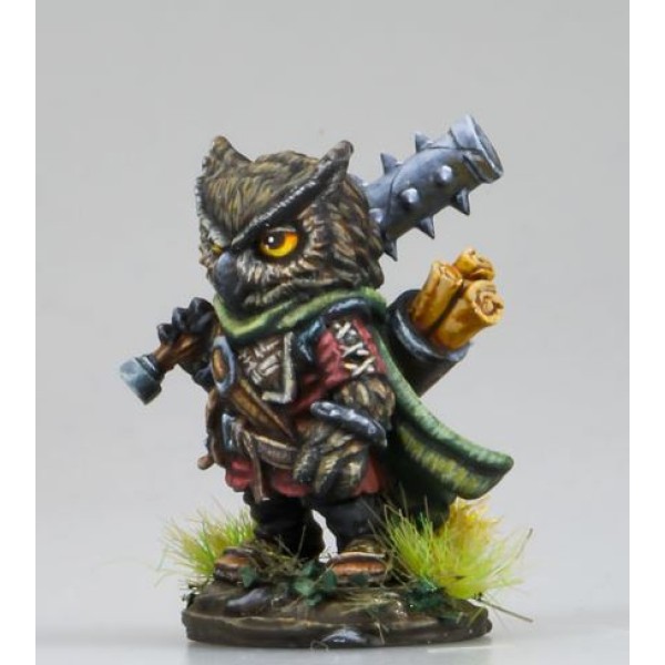 Dark Sword Miniatures Critter Kingdoms Owl Cleric W Mace